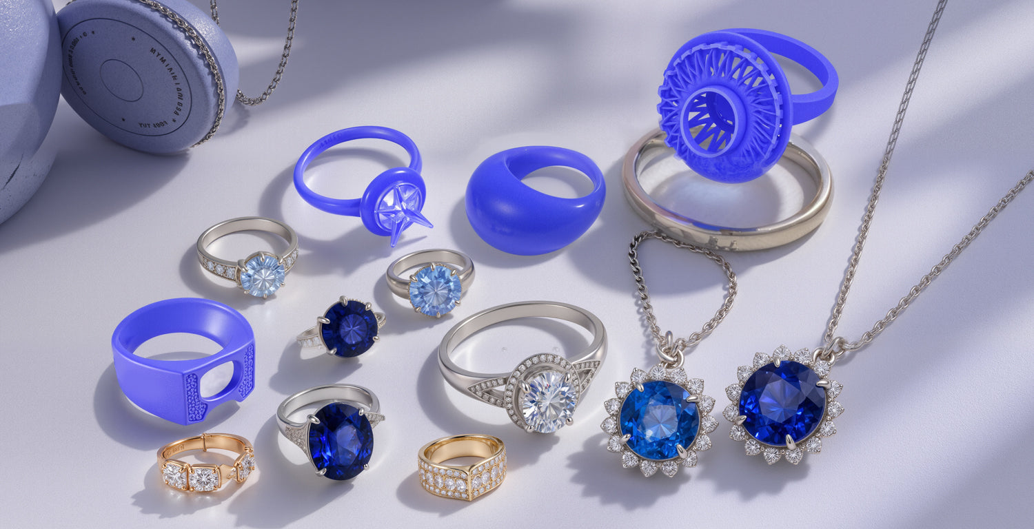 How are rings made from 3d models by wax 3d printer