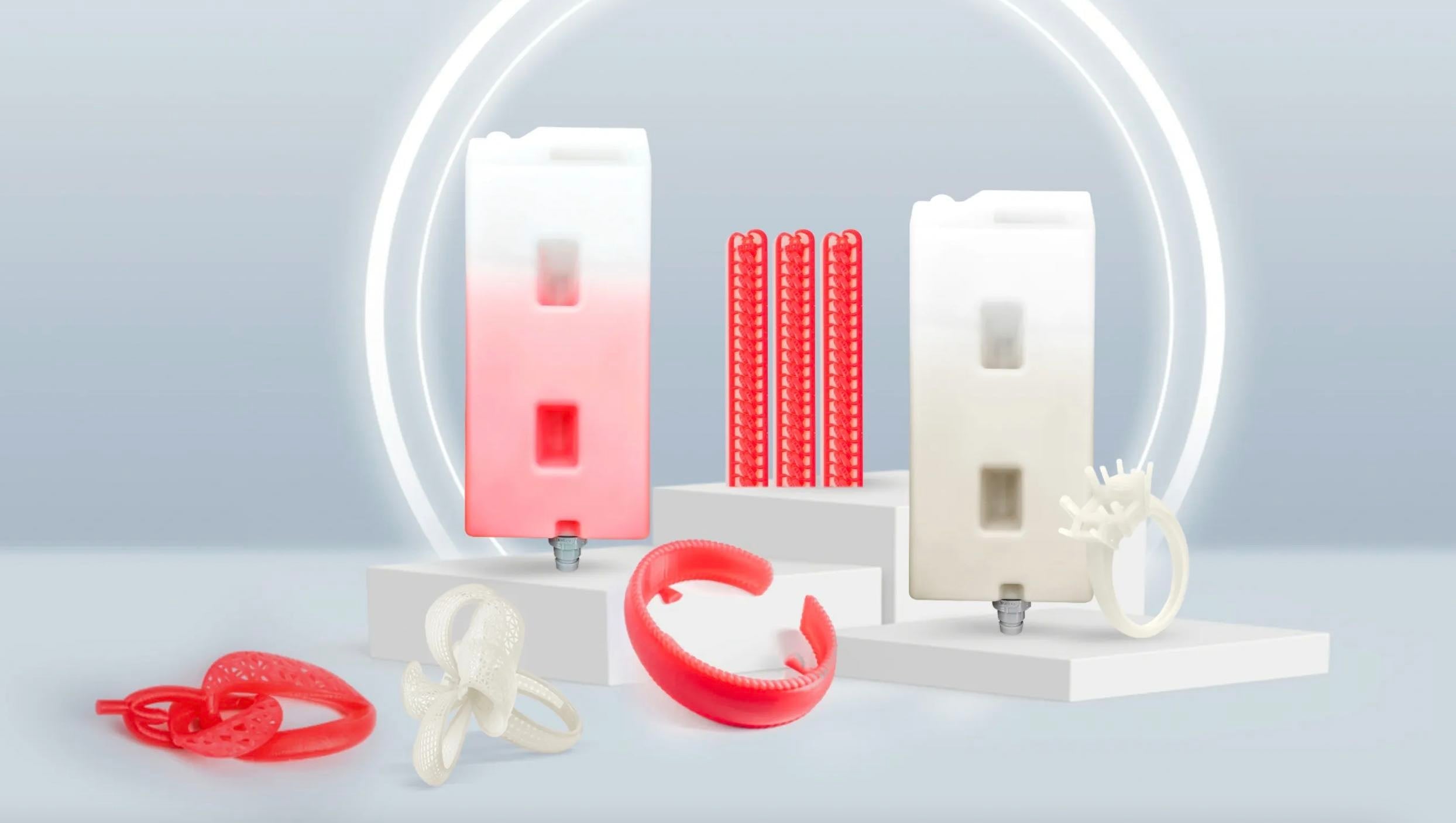 wax materials with red and white colors