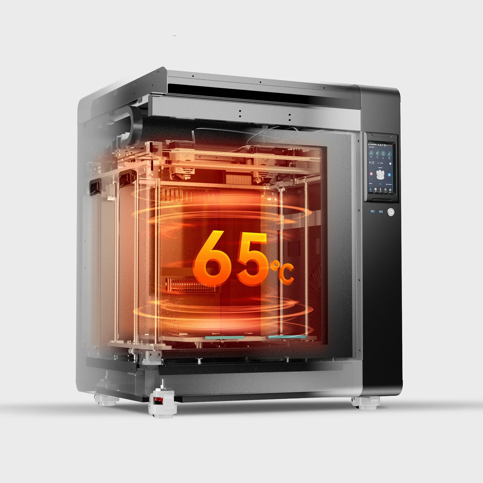 65℃ chamber of flashforge creator 4 3d printer