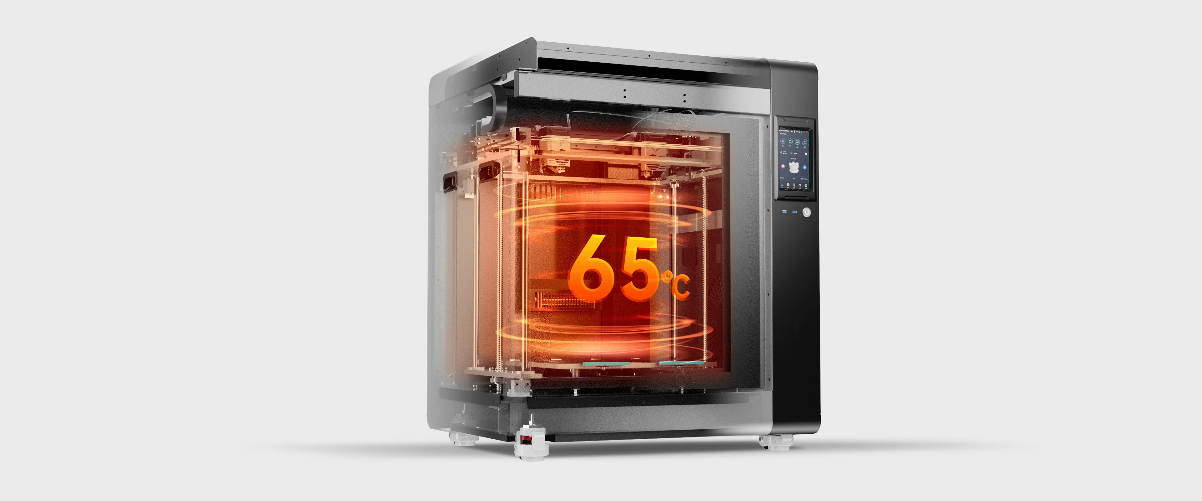 65℃ chamber of flashforge creator 4 3d printer