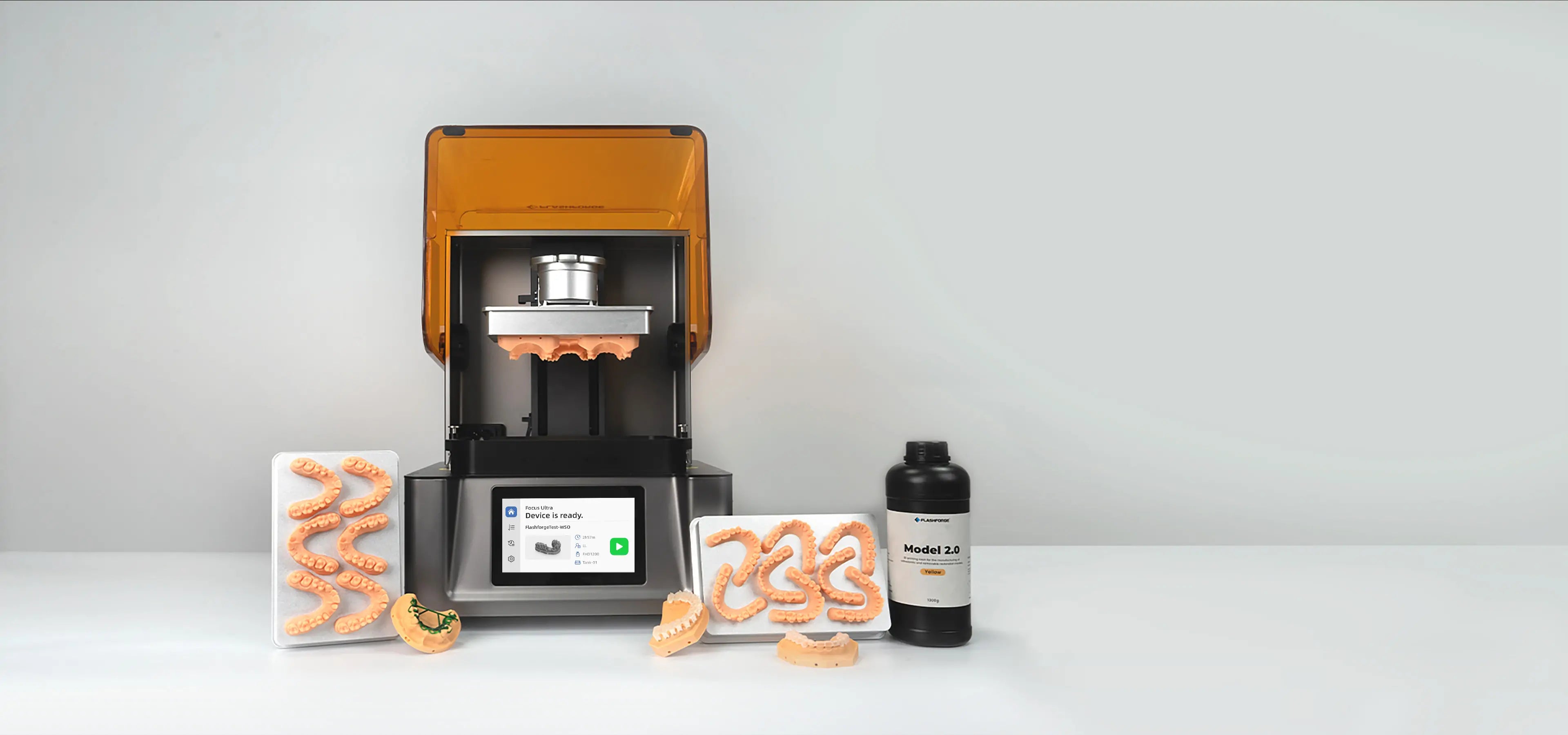 Dental models and flashforge dlp 3D printers
