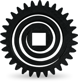 3d printed Helical Gear