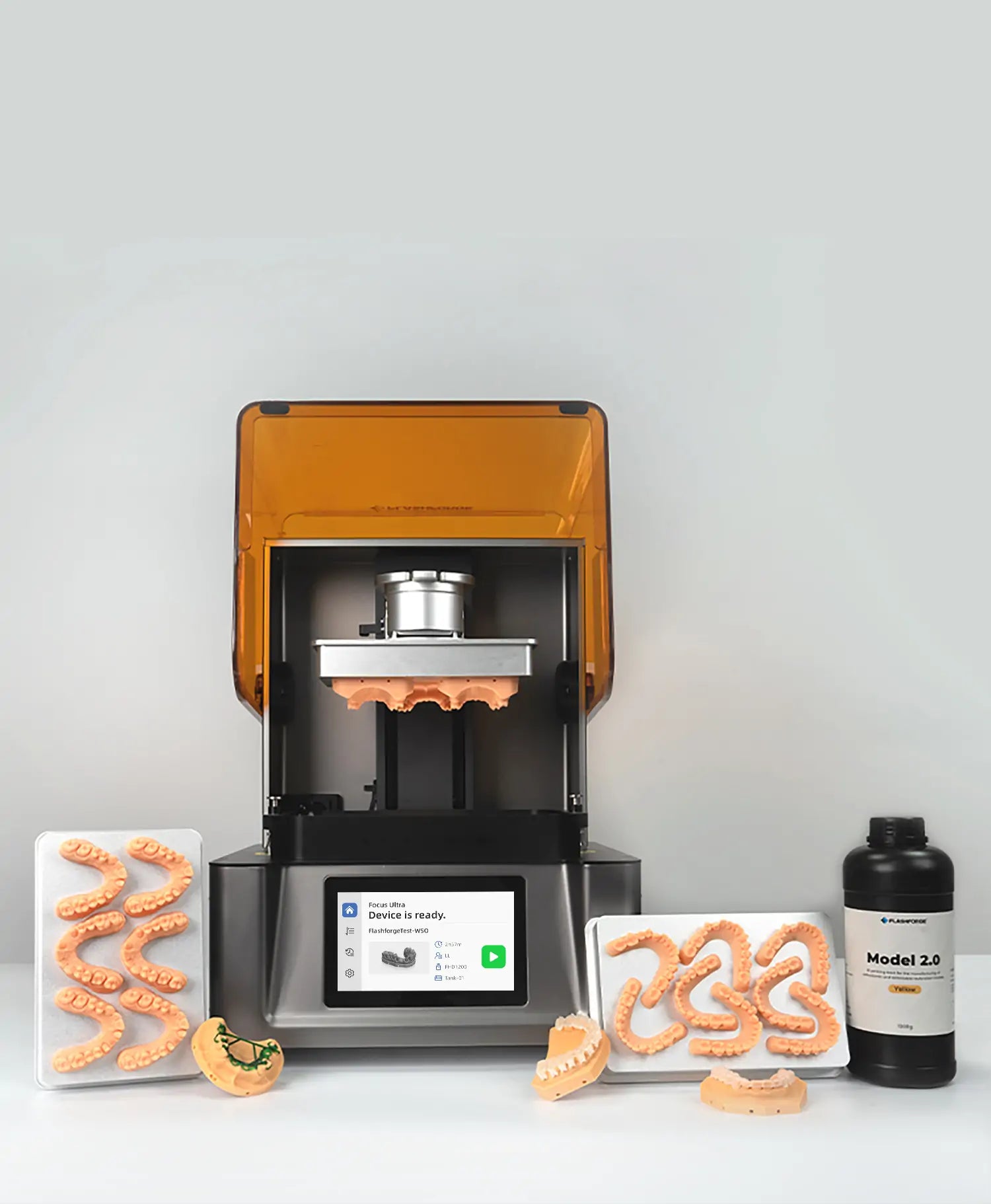 Dental models and flashforge dlp 3D printers