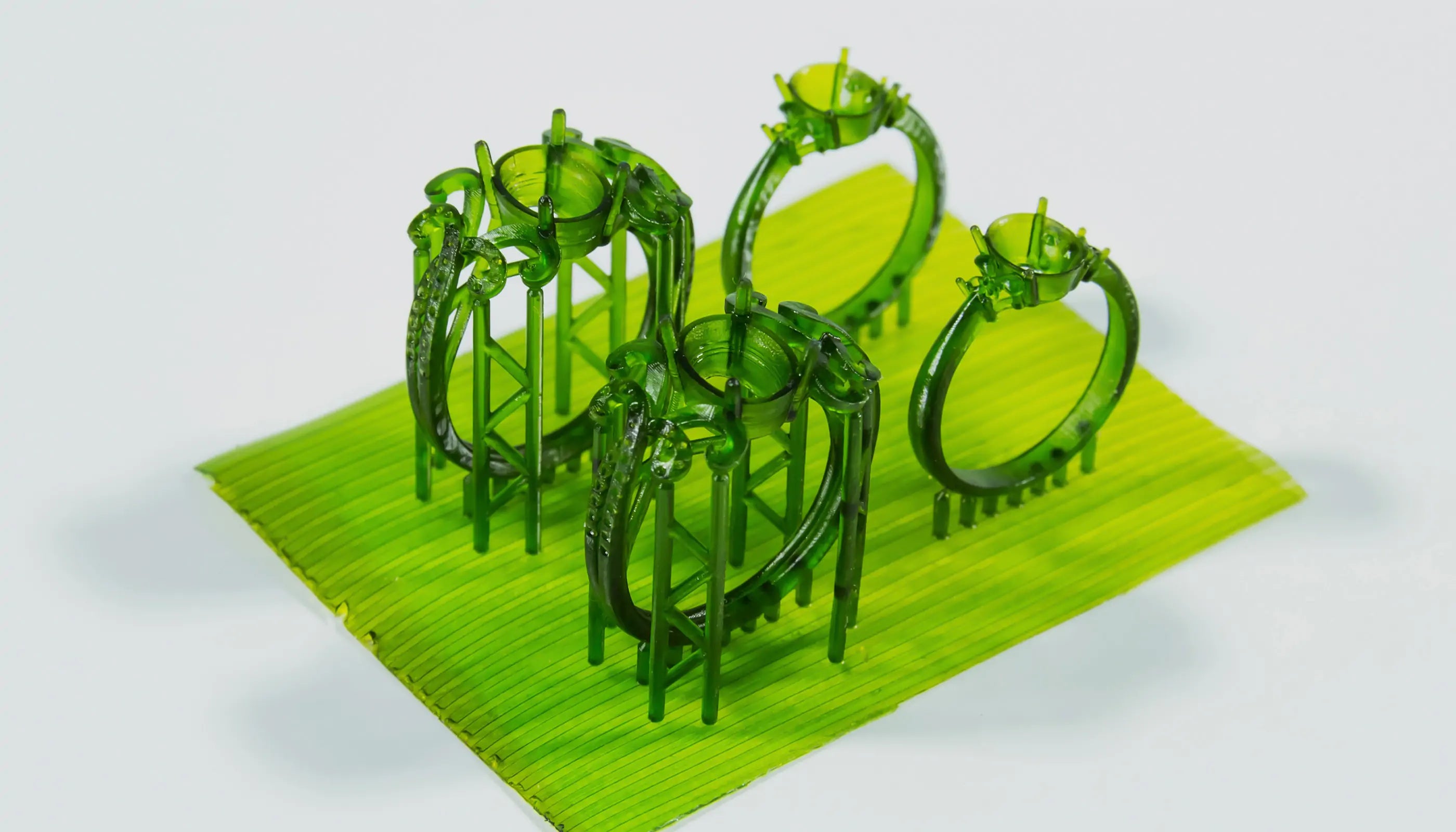 3d printed ring model with resin materials