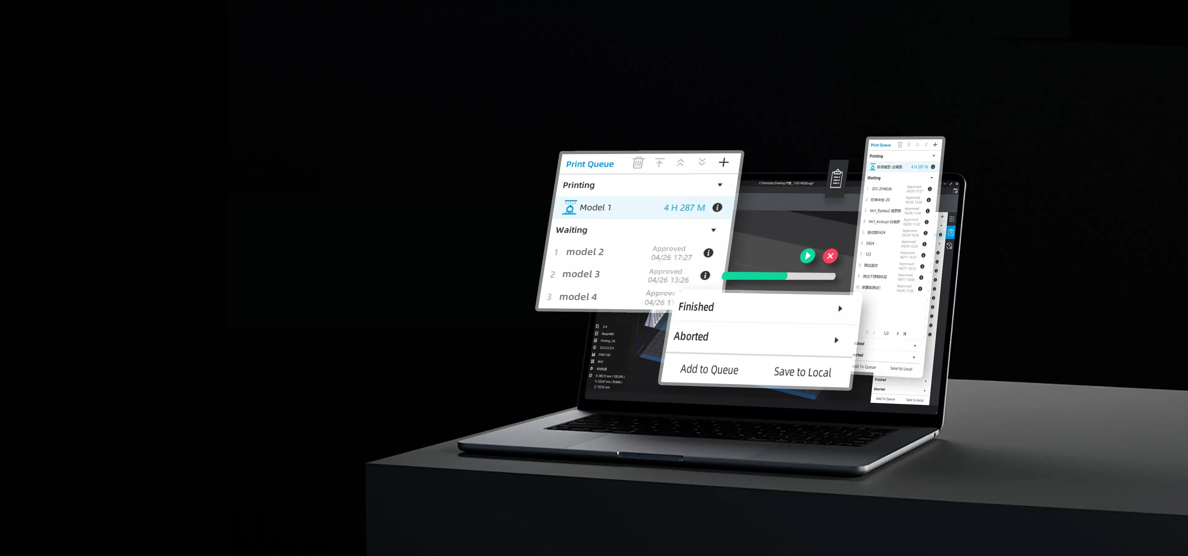 Production scheduling and reporting system improving data-driven business growth