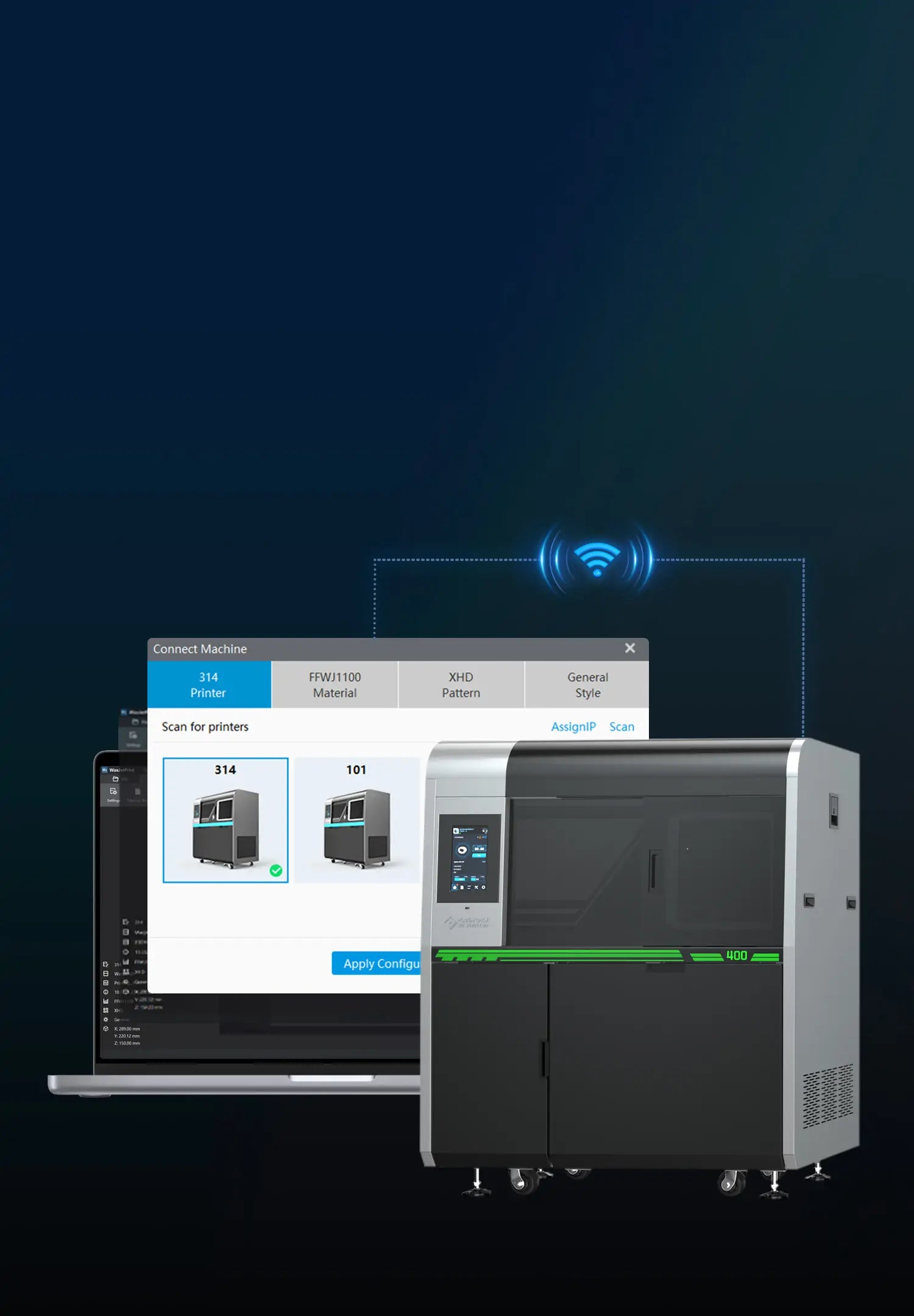 Fully-automatic Equipment Connection and Configuration mb