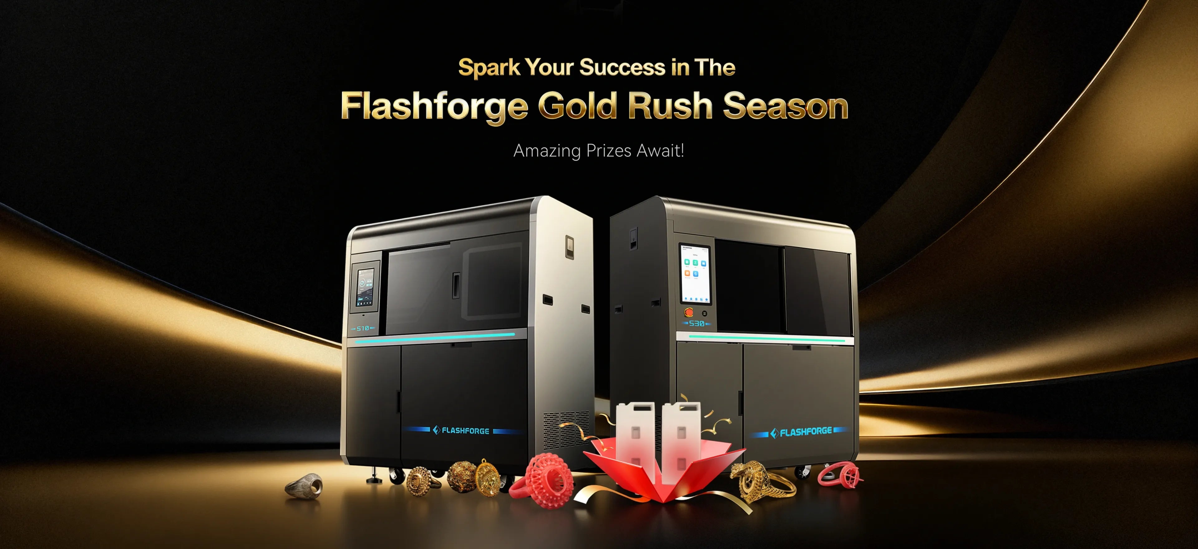 flashforge_gold_rush_season