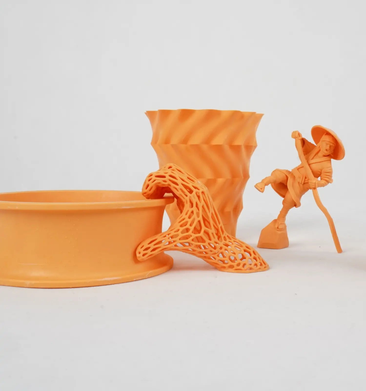 3d printed model with resin materials