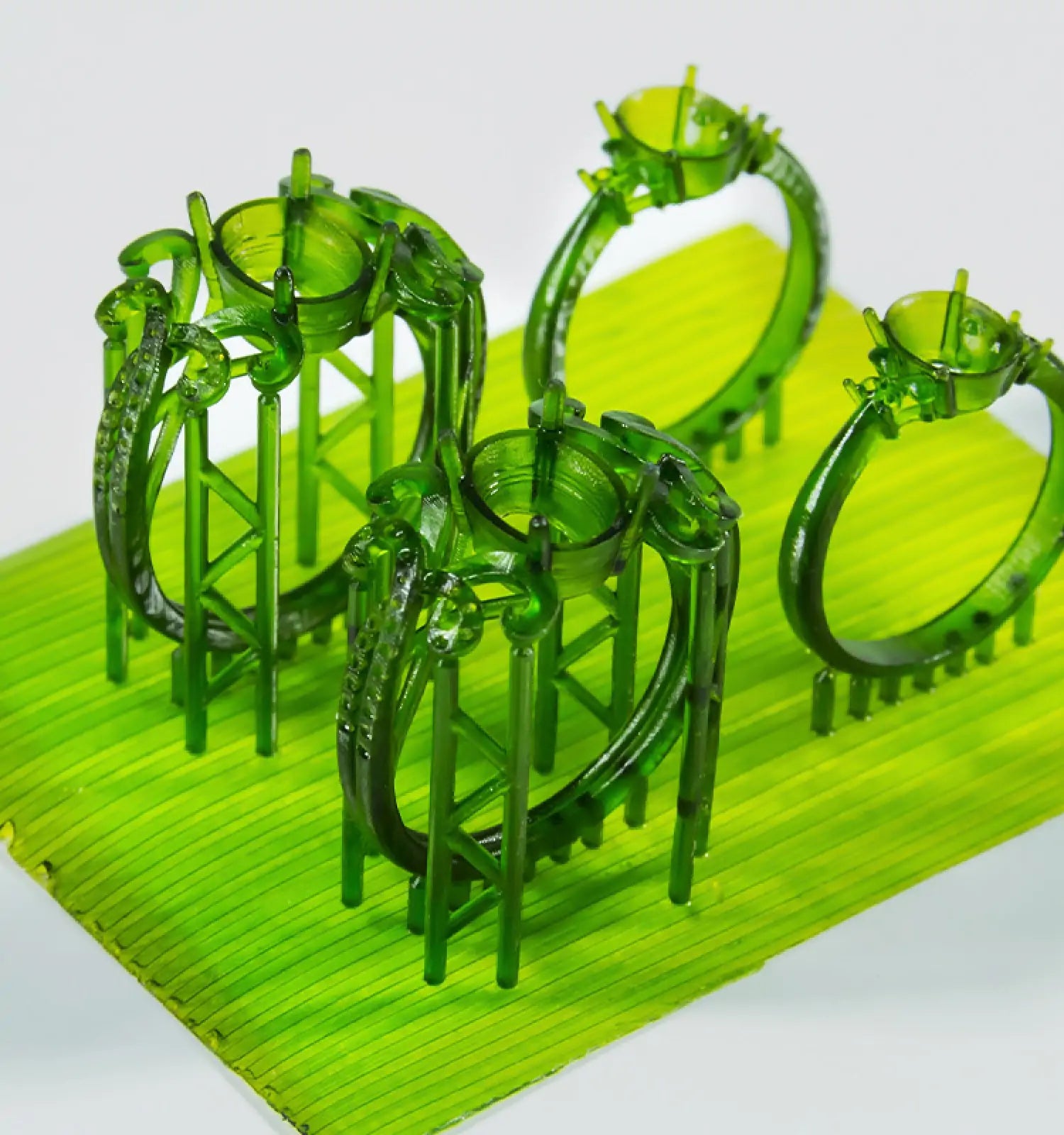 3d printed ring model with resin materials