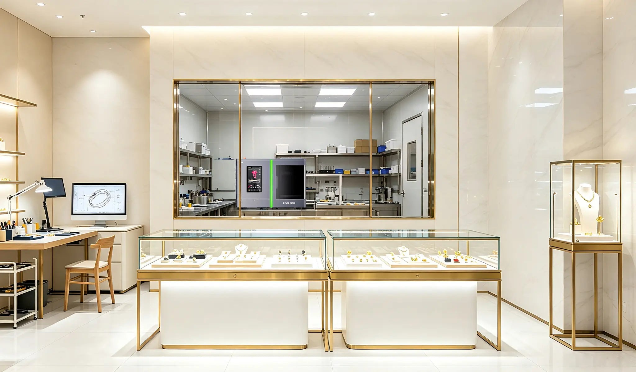 front store + back workshop with wj51c