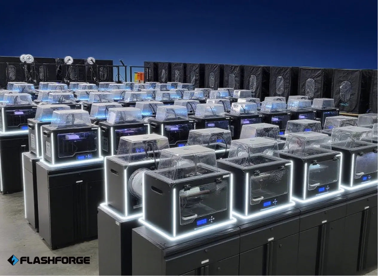 flashforge 3d print farm