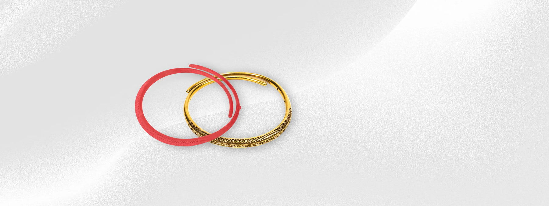 a gold bracelet made using flashforge waxjet 510 3d printing technology