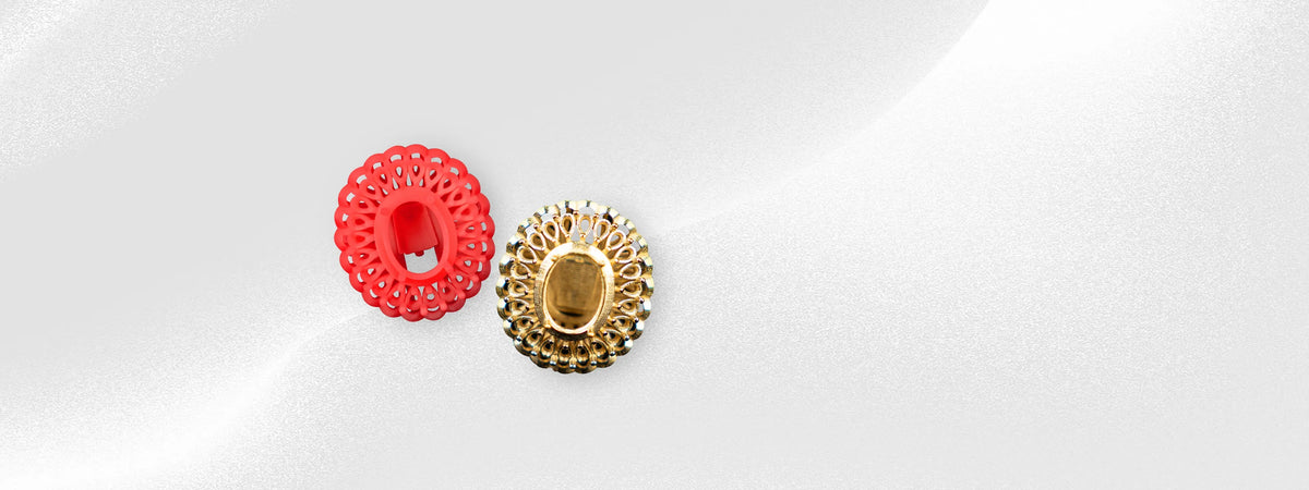 k gold 3 ring made using waxjet 510 3d printing technology