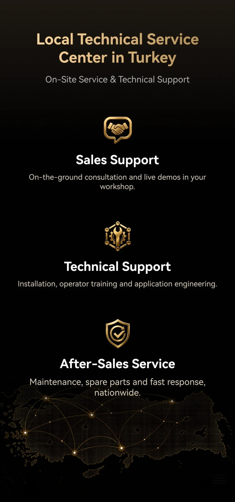 local technical service center in turkey
