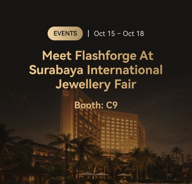 meet flashforge at surabaya international jewellery fair 